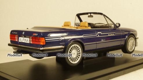 BMW Alpina C2 2.7 Cabriolet Basis BMW E30 1986 metallic-blue/dekor, MCG18224, MCG 1:18