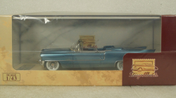 Cadillac Eldorado Biarritz Open top Bahama Blue Metallic 1955, STM55001, Stamp models 1:43