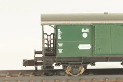 Вагон багажный, 2-х осный, DRG, Epoche II (1920 - 1950) с освещением, зеленый, 8055, Fleischmann 1:160 (N)