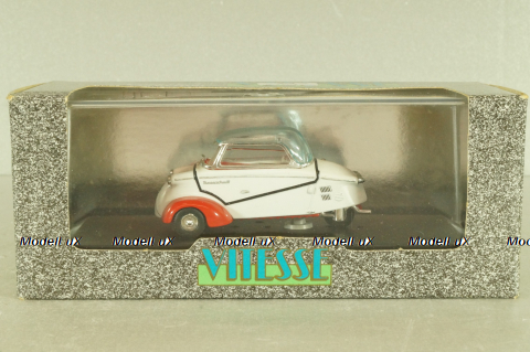 Messwrshmitt KR 200 Kabinenroller 1960, white/red, 680, Vitesse 1:43