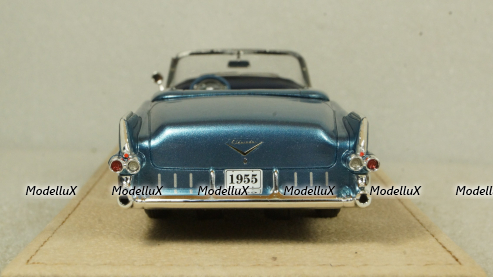 Cadillac Eldorado Biarritz Open top Bahama Blue Metallic 1955, STM55001, Stamp models 1:43