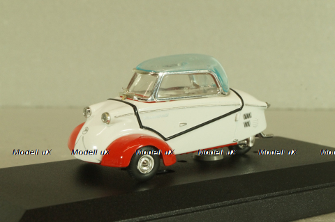 Messwrshmitt KR 200 Kabinenroller 1960, white/red, 680, Vitesse 1:43