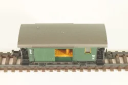 Вагон багажный, 2-х осный, DRG, Epoche II (1920 - 1950) с освещением, зеленый, 8055, Fleischmann 1:160 (N)