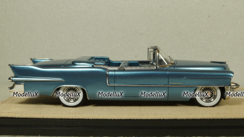 Cadillac Eldorado Biarritz Open top Bahama Blue Metallic 1955, STM55001, Stamp models 1:43