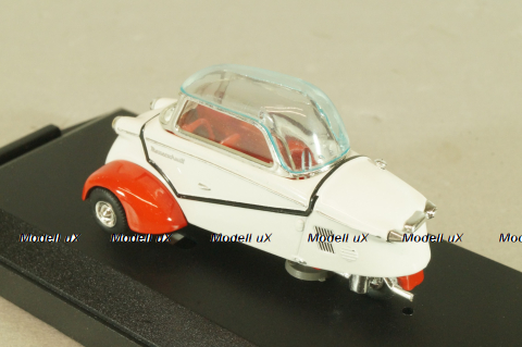 Messwrshmitt KR 200 Kabinenroller 1960, white/red, 680, Vitesse 1:43