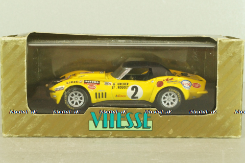 Chevrolet Corvette #2 Le Mans 1968, Greder racing, yellow, L086, Vitesse 1:43