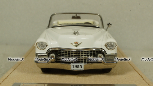 Cadillac Eldorado Biarritz Open top White 1955, STM55003, Satmp Models 1:43