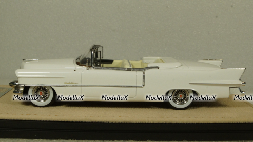Cadillac Eldorado Biarritz Open top White 1955, STM55003, Satmp Models 1:43