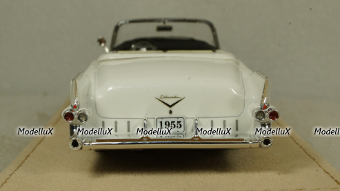 Cadillac Eldorado Biarritz Open top White 1955, STM55003, Satmp Models 1:43