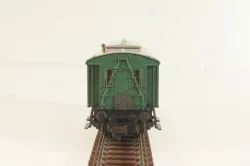 Вагон пассажирский 2/3 -й клас, (number 37 919), 2-х осный, DRG, Epoche II (1920 - 1950) с освещением, зеленый, 8066, Fleischmann 1:160 (N)