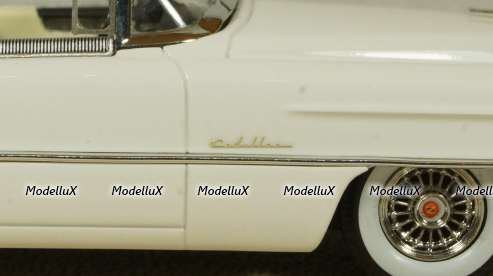 Cadillac Eldorado Biarritz Open top White 1955, STM55003, Satmp Models 1:43