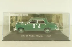 Mercedes-Benz 180 D (W120) #4, Mille Miglia 1955, green, MBOMS080, Mercedes-Benz-Offizielle Modell-Sammlung #80, Altaya 1:43