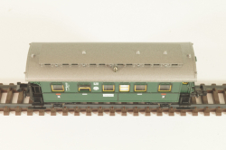 Вагон пассажирский 2/3 -й клас, (number 37 919), 2-х осный, DRG, Epoche II (1920 - 1950) с освещением, зеленый, 8066, Fleischmann 1:160 (N)