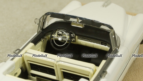 Cadillac Eldorado Biarritz Open top White 1955, STM55003, Satmp Models 1:43
