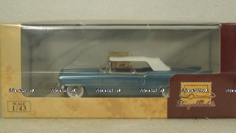 Cadillac Eldorado Biarritz Close top Bahama Blue Metallic 1955, STM55002, Satmp Models 1:43