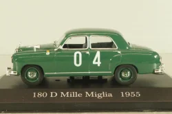 Mercedes-Benz 180 D (W120) #4, Mille Miglia 1955, green, MBOMS080, Mercedes-Benz-Offizielle Modell-Sammlung #80, Altaya 1:43