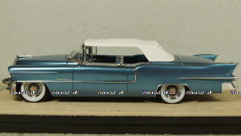 Cadillac Eldorado Biarritz Close top Bahama Blue Metallic 1955, STM55002, Satmp Models 1:43