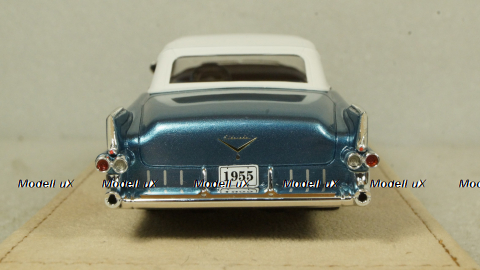 Cadillac Eldorado Biarritz Close top Bahama Blue Metallic 1955, STM55002, Satmp Models 1:43
