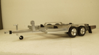 Прицеп автовоз Autotrailer silver, IXO 1:18