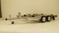 Прицеп автовоз Autotrailer silver, IXO 1:18