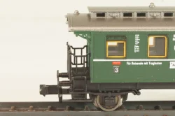 Вагон пассажирский 3 -й клас, (number 055 878), 2-х осный, DRG, Epoche II (1920 - 1950) с освещением, зеленый, 8067, Fleischmann 1:160 (N)