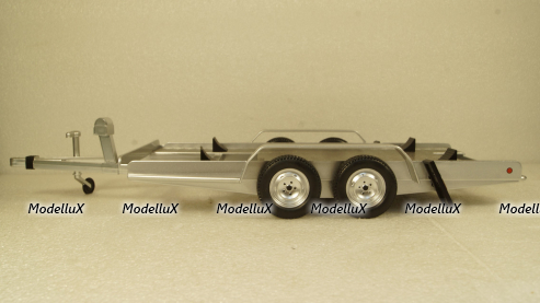 Прицеп автовоз Autotrailer silver, IXO 1:18