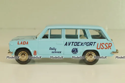 Ваз-2102 Жигули, Rally Sport, голубая, Август 1988г., Тантал/Радон 1:43