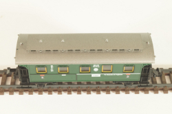 Вагон пассажирский 3 -й клас, (number 055 878), 2-х осный, DRG, Epoche II (1920 - 1950) с освещением, зеленый, 8067, Fleischmann 1:160 (N)