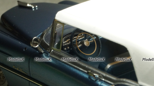 Cadillac Eldorado Biarritz Close top Bahama Blue Metallic 1955, STM55002, Satmp Models 1:43