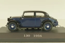 Mercedes-Benz 130 (W23) 1934, black/dark blue, MBOMS023, Mercedes-Benz-Offizielle Modell-Sammlung #23, Altaya 1:43