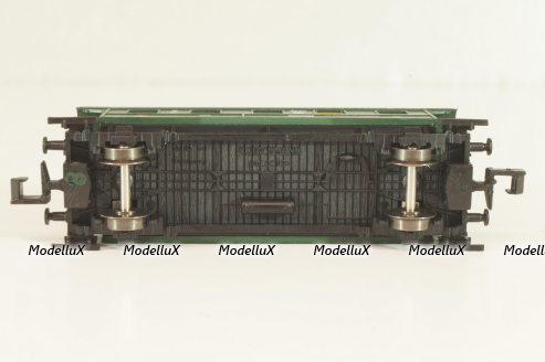 Вагон пассажирский 3 -й клас, (number 055 878), 2-х осный, DRG, Epoche II (1920 - 1950) с освещением, зеленый, 8067, Fleischmann 1:160 (N)