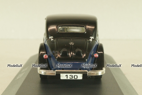 Mercedes-Benz 130 (W23) 1934, black/dark blue, MBOMS023, Mercedes-Benz-Offizielle Modell-Sammlung #23, Altaya 1:43