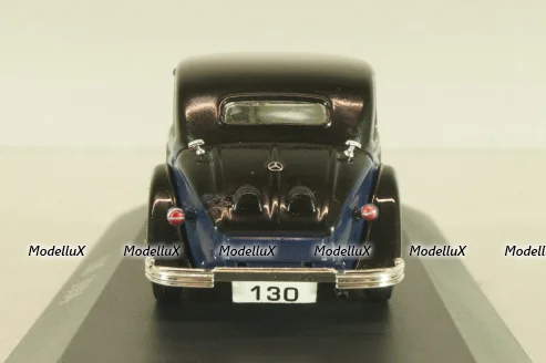 Mercedes-Benz 130 (W23) 1934, black/dark blue, MBOMS023, Mercedes-Benz-Offizielle Modell-Sammlung #23, Altaya 1:43
