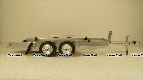 Прицеп автовоз Autotrailer silver, IXO 1:18