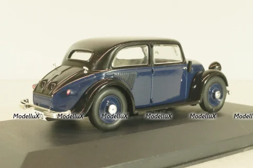 Mercedes-Benz 130 (W23) 1934, black/dark blue, MBOMS023, Mercedes-Benz-Offizielle Modell-Sammlung #23, Altaya 1:43