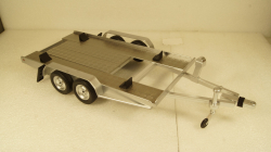 Прицеп автовоз Autotrailer silver, IXO 1:18