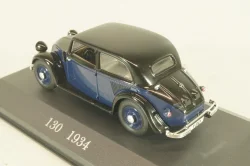 Mercedes-Benz 130 (W23) 1934, black/dark blue, MBOMS023, Mercedes-Benz-Offizielle Modell-Sammlung #23, Altaya 1:43