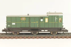 Вагон багажный, (number 055 878), 3-х осный, DRG, Epoche II (1920 - 1950) с освещением, зеленый, 8095, Fleischmann 1:160 (N)