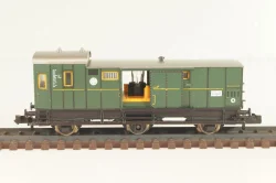 Вагон багажный, (number 055 878), 3-х осный, DRG, Epoche II (1920 - 1950) с освещением, зеленый, 8095, Fleischmann 1:160 (N)