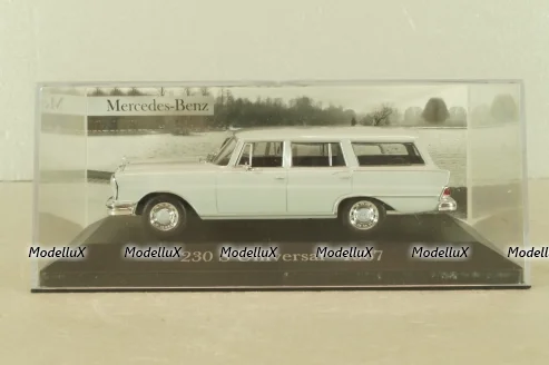 Mercedes-Benz 230 S Universal (W110) 1967, grey, MBOMS012, Altaya, Mercedes-Benz Offizielle Modell Sammlung #12, 1:43