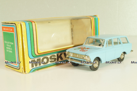 Москвич-427, 70 лет революции, голубой, февраль 1987г., Тантал/Радон 1:43