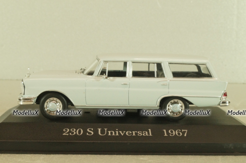Mercedes-Benz 230 S Universal (W110) 1967, grey, MBOMS012, Altaya, Mercedes-Benz Offizielle Modell Sammlung #12, 1:43