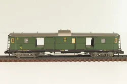 Вагон багажный, (number 108 601), 4-х осный, DRG, Epoche II (1920 - 1950) с освещением, зеленый, 8084, Fleischmann 1:160 (N)