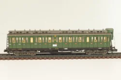 Вагон пассажирский, (number 41 800), 4-х осный, DRG, Epoche II (1920 - 1950) с освещением, зеленый, 8086, Fleischmann 1:160 (N)