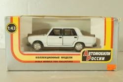 Ваз-2107, белый, Юбилейный 850 лет, Агат 1:43