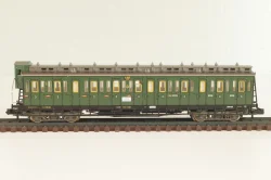Вагон пассажирский, (number 41 800), 4-х осный, DRG, Epoche II (1920 - 1950) с освещением, зеленый, 8086, Fleischmann 1:160 (N)
