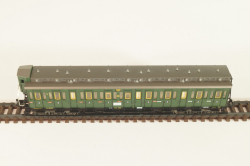 Вагон пассажирский, (number 41 800), 4-х осный, DRG, Epoche II (1920 - 1950) с освещением, зеленый, 8086, Fleischmann 1:160 (N)
