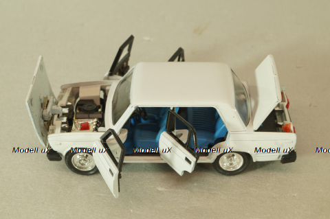 Ваз-2107, белый, Юбилейный 850 лет, Агат 1:43