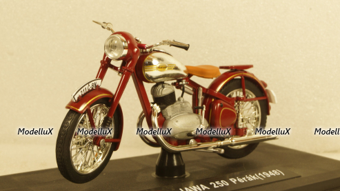 Jawa 250 Perak, dark red, ABR118M-006, Abrex 1:18