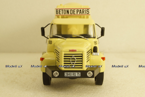 Berliet PMH 12 6x4 Cement Mixer Beton de Paris, yellow 1969, Hachette 1:43